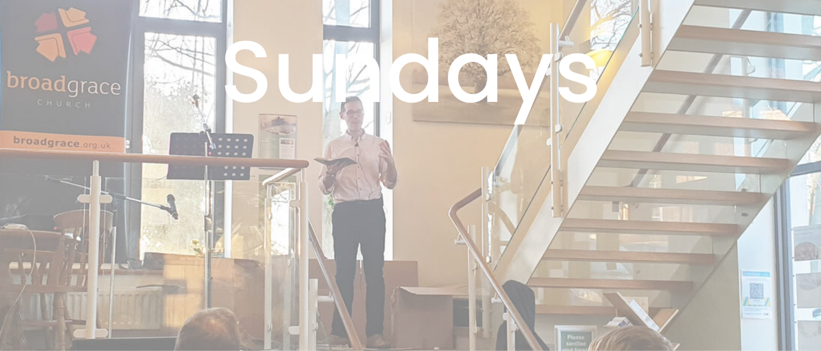 We meet together every Sunday afternoon at 4pm in The River Rooms in Coltishall, Norfolk 
